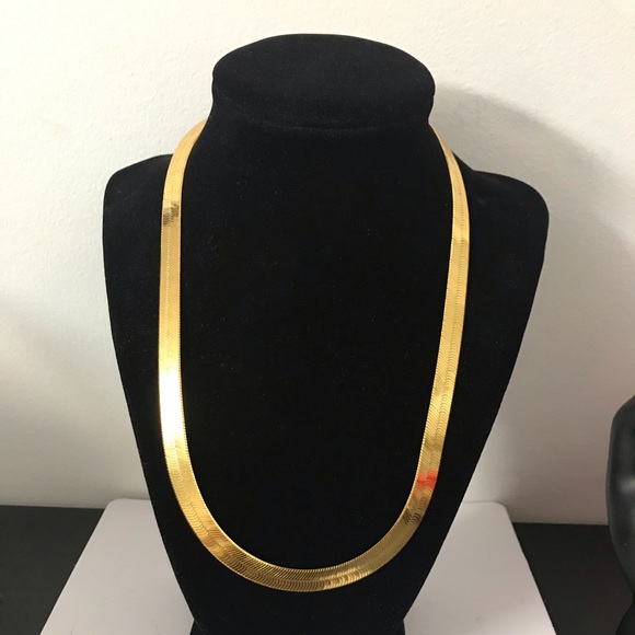 Vintage Jewelry - GF Sterling Silver Herringbone Necklace